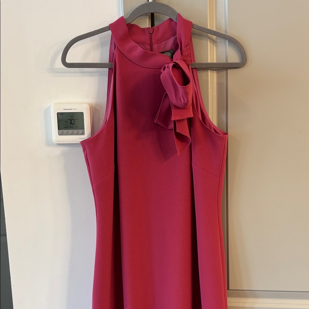 Vince Camuto Fuchsia Halter Midi Dress